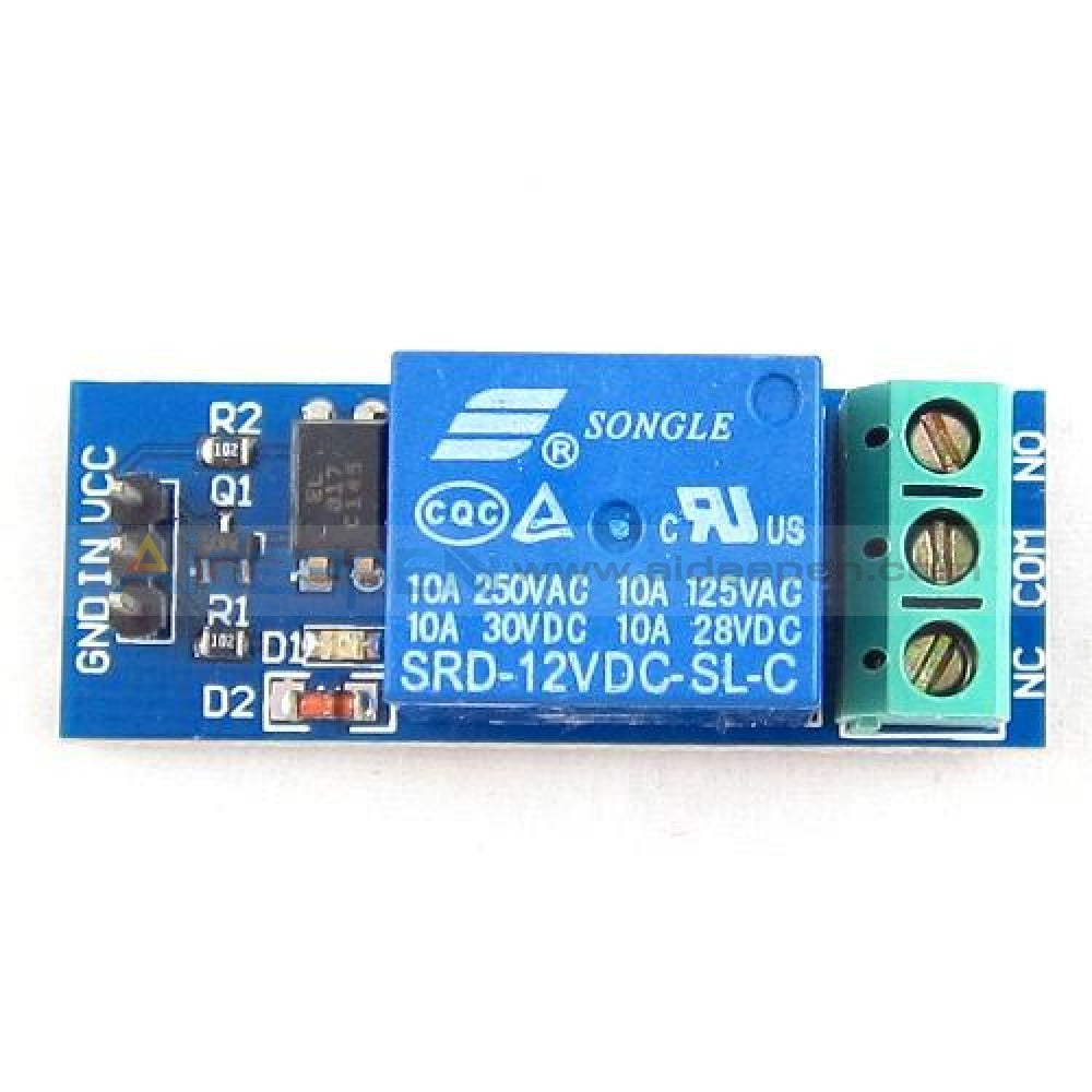 12V 1 Channel Relay Module with Optocoupler for Arduino – Aideepen