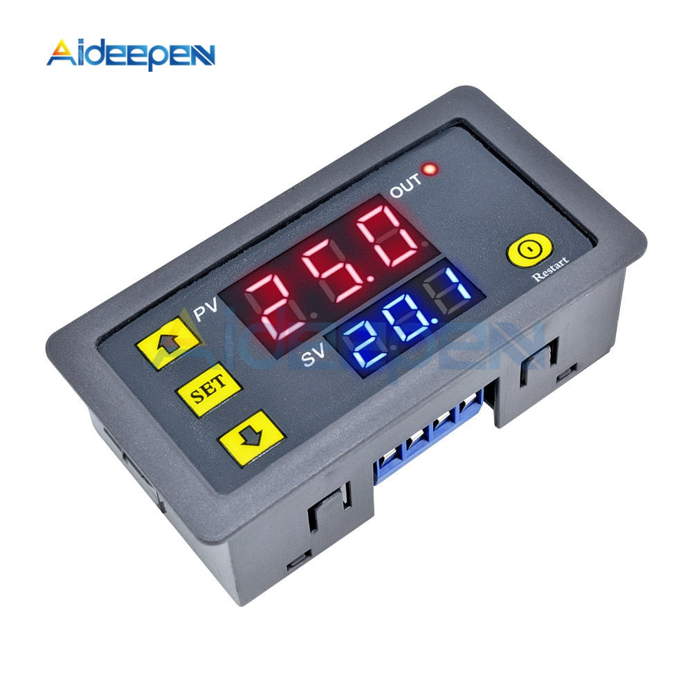 New Small Time Timer Relay Control Switch Cycle Delay Display