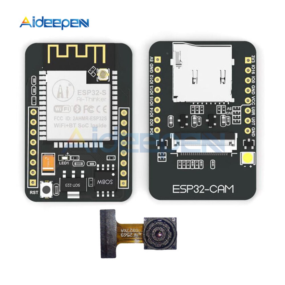 Aideepen ESP32-CAM W-BT Board ESP32-CAM-MB Micro USB to Serial Port CH-340G  with OV2640 2MP Camera Module Dual Mode Support NodeMCU