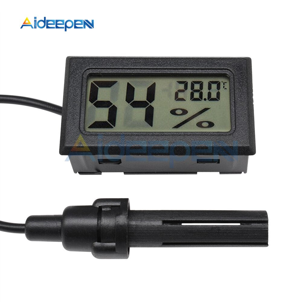 Mini Digital LCD Thermometer Hygrometer Temperature Humidity Meter Probe  Sensor