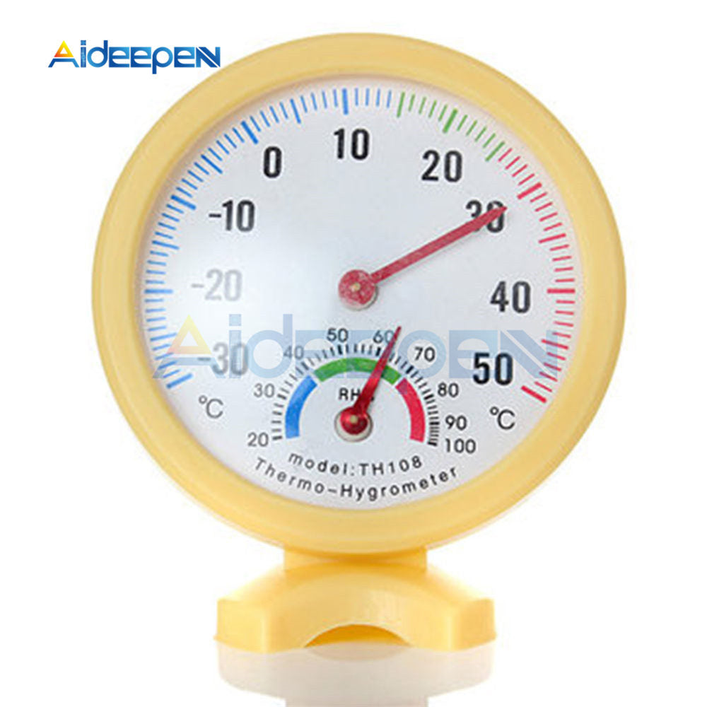 Mini Indoor Thermometer Hygrometer Analog Temperature Humidity Monitor  Gauge for Home Room Outdoor Offices - AliExpress