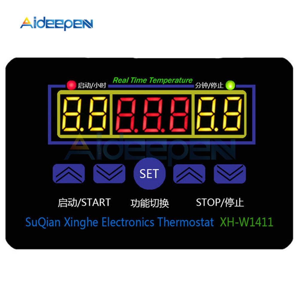 XH-W1411 Thermostat LED Digital Temperature Controller 12V/220V 10A Switch  Thermometer Smart Temperature Regulator W88 W1411