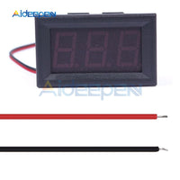 0.56 inch Red LED DC 4.50V 30.0V Digital Voltmeter Voltage Volt Meter Panel Gauge Home Use Voltage Display 2 Wires Red and Black