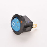 5PCS KCD1 Small Round Rocker Switch Diameter 15MM Seesaw Power Boat Switch ON OFF 2 Pin 3 Pin 3A/250V 6A/125V AC