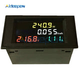 100A AC 80 450V LED Digital Voltmeter Ammeter AC 110V 220V Power Energy Voltage Current Meter Charger Tester Detector Monitor