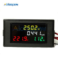 100A AC 80 450V LED Digital Voltmeter Ammeter AC 110V 220V Power Energy Voltage Current Meter Charger Tester Detector Monitor