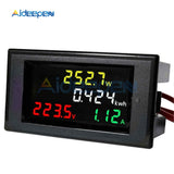 100A AC 80 450V LED Digital Voltmeter Ammeter AC 110V 220V Power Energy Voltage Current Meter Charger Tester Detector Monitor