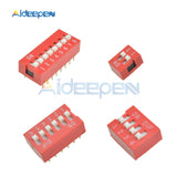 10pcs/Lot 1/2/3/4/5/6/7/8/9/10/12P DIP Toggle Switch Slide Type Module Position Way Switches