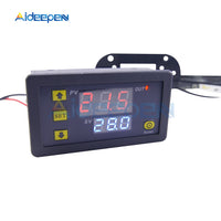 10pcs W3230 AC 110V 220V DC 12 24V Digital Thermostat Temperature Controller Regulator Heat Cool Control Instruments LED Display