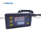 10pcs W3230 AC 110V 220V DC 12 24V Digital Thermostat Temperature Controller Regulator Heat Cool Control Instruments LED Display