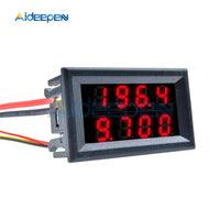 1PCS 0.28 inch DC 0 200V 10A Voltmeter Ammeter Red+Blue /Red+Red LED Amp Dual Digital Volt Meter Detector Gauge LED Display