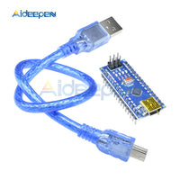 1pcs Nano 3.0 Mini USB Driver ATmega328 5V 16M Micro Controller Board for arduino Nano CH340 V3.0 with USB cable