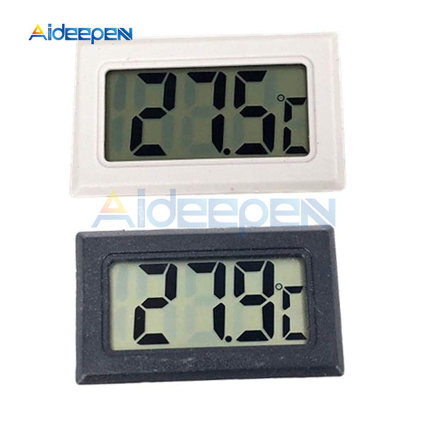 2Pcs Embedded LCD Digital Thermometer for Freezer Temperature Sensor Meter  50~110 Degree Refrigerator Fridge Thermometer