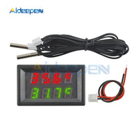 4 Digit DC 4V 28V 0.28 inch LED Dual Display Digital Thermometer w/ NTC Waterproof Probe Temperature Sensor Tester For Indoor on AliExpress