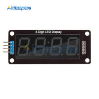 5pcs TM1637 4 Digit 0.56" RED LED Display Tube Decimal 7 Segments Clock Double Dots Module 0.56 inch For Arduino