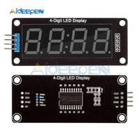 5pcs TM1637 4 Digit LED 0.56 Inch Display LCD Screen Tube 7 Segments Blue Display Clock Double Dots Module For Arduino Board