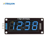 5pcs TM1637 4 Digit LED 0.56 Inch Display LCD Screen Tube 7 Segments Blue Display Clock Double Dots Module For Arduino Board