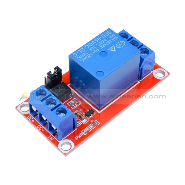 5V 1-Channel Optocoupler Relay Module For Arduino H/l Level Triger Function