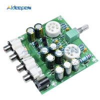 AC 12V 6J1 Tube Fever Pre Amplifier Preamp AMP Pre Amplifier Board Headphone Buffer Module Stereo Potentiometer Valve DIY Kit