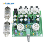 AC 12V 6J1 Tube Fever Pre Amplifier Preamp AMP Pre Amplifier Board Headphone Buffer Module Stereo Potentiometer Valve DIY Kit