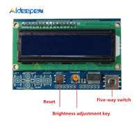 Brightness Adjustable 1602LCD 1602 LCD Shiled IIC I2C MCP23017 5 Keypad 16x2 Character LCD Display Module For Arduino UNO