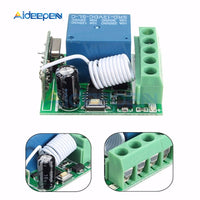 DC 12V 1 Ch Channel 433MHz Wireless Relay Module RF Remote Control Switch Heterodyne Receiver Controller Board 3.5cmX3cmX1.6cm