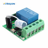 DC 12V 1 Ch Channel 433MHz Wireless Relay Module RF Remote Control Switch Heterodyne Receiver Controller Board 3.5cmX3cmX1.6cm