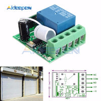 DC 12V 1 Ch Channel 433MHz Wireless Relay Module RF Remote Control Switch Heterodyne Receiver Controller Board 3.5cmX3cmX1.6cm