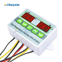 DC 12V 24V AC 110 220V ST3012 LED Digital Dual Thermometer Temperature Controller Thermostat Incubator Microcomputer Dual Probe on AliExpress