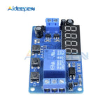 DC 12V Time Delay Relay Module 4 Digit LED Digital Timer Control Switch PLC Timing Anti Reverse Voltage Regulator