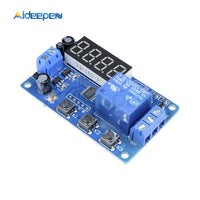 DC 12V Time Delay Relay Module 4 Digit LED Digital Timer Control Switch PLC Timing Anti Reverse Voltage Regulator