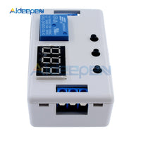 DC 24V LED Digital Display Time Delay Relay Module Programmable Timer Relay Control Switch Timing Trigger Cycle with Case Indoor