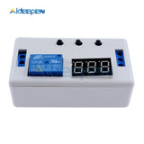 DC 24V LED Digital Display Time Delay Relay Module Programmable Timer Relay Control Switch Timing Trigger Cycle with Case Indoor