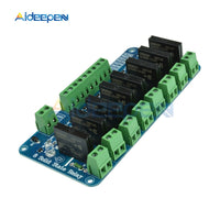 DC 5V SSR 8 Channel Solid State Relay Module Low Level G3MB 202P 240V 2A SSR Output With Resistive Fuse For Arduino on AliExpress