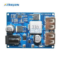 DC DC 24V 12V to 5V Buck Power Supply Module 5A Power Step Down Converter Diy Electronic PCB Board Case Shell Box Dual USB