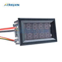 Digital DC Voltmeter Ammeter Voltage Current Meter Power Supply Red Blue LED Dual Display 4 Bit 5 Wires DC 200V 10A 0.28 Inch