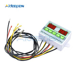 Digital LED Dual Thermometer Temperature Controller Thermostat Incubator Control Microcomputer Dual Probe AC 220V 12V 24V