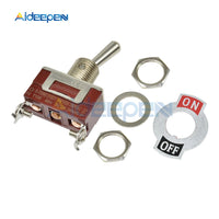 High Precision E TEN(C)1021 Toggle Switch Red 2 Pin ON OFF Switch Silver Contactor 50000 Times Lifespan 250V 20A 29*14.6MM