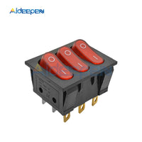 KCD3 Rocker Switch ON OFF ON OFF ON 2 Position 3 Position 2 Pin 3 Pin Electrical Equipment With Light Power Switch 15/16A 250VAC