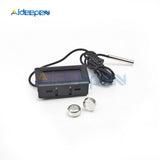 LCD Digital Thermometer Refrigerator Fridge Thermometer Freezer Temperature Meter 1M Probe Instrument  50~110 Degree Black