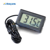 LCD Digital Thermometer Refrigerator Fridge Thermometer Freezer Temperature Meter 1M Probe Instrument  50~110 Degree Black