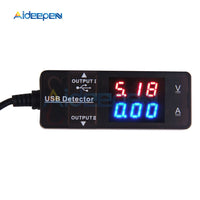 LED Digital Voltmeter Ammeter USB Charger Doctor Voltage Current Meter Power Tester Detector with USB Cable