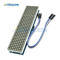 MAX7219 Dot Matrix Control Module LED Microcontroller 4 In 1 Display with 5P Line 8 x 8 Dot 5V Common Cathode