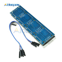 MAX7219 Dot Matrix Control Module LED Microcontroller 4 In 1 Display with 5P Line 8 x 8 Dot 5V Common Cathode