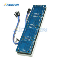 MAX7219 Dot Matrix Control Module LED Microcontroller 4 In 1 Display with 5P Line 8 x 8 Dot 5V Common Cathode