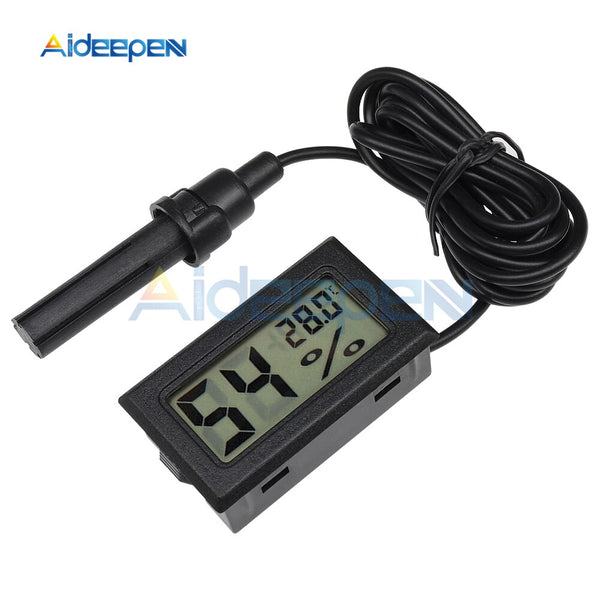 Lcd Digital Temperature Sensor Humidity Meter, Mini Thermometer