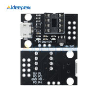 Pluggable Development Programmer Board Micro USB for ATtiny13A/ATtiny25/ATtiny85/ATtiny45