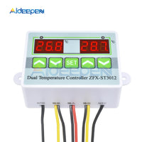 ST3012 AC 110V 220V LED Digital Thermostat Dual Display 10A Temperature Controller Thermometer Thermo Control with NTC Sensor on AliExpress