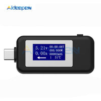 Type C USB Tester DC Digital Voltmeter USB C Voltage Current Meter Ammeter Detector Type C Power Bank Charger Indicator USB C