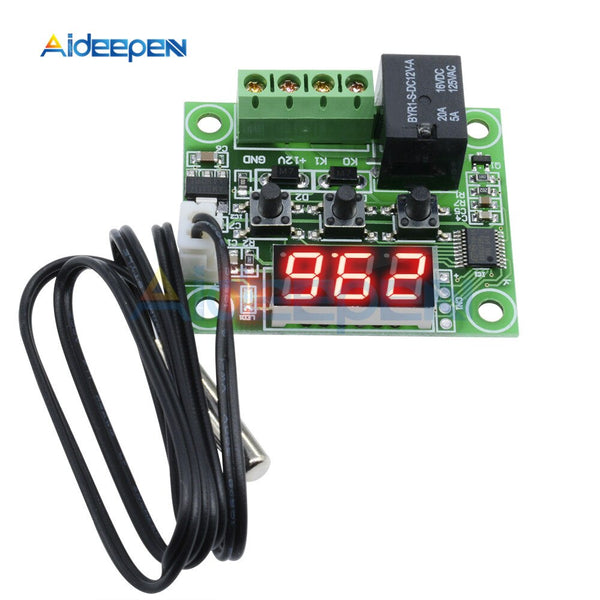 W1209 12V Digital Temperature Controller Module with Display and NTC Temp  Sensor